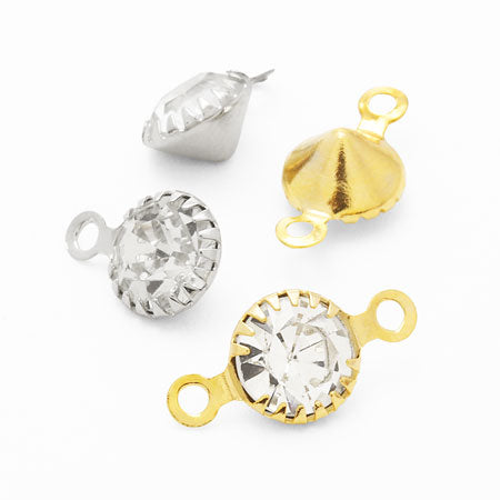 Charm with stone 1 ring gold