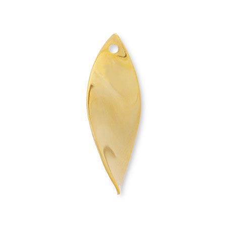 メタルパーツ ツイストリーフ 1穴 ゴールド