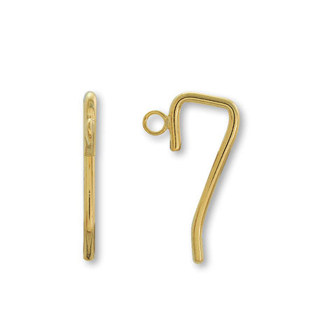 Pony hook with ring gold