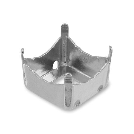 Rhodium color for stone seat