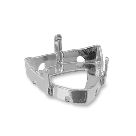 Rhodium color for stone seat