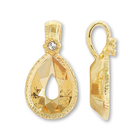 国産キャスト バチカン付石座 #4320 8×6mm用 ゴールド