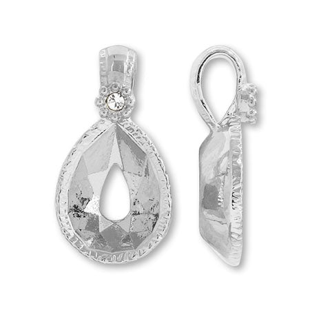 国産キャスト バチカン付石座 #4320 8×6mm用 ロジウムカラー