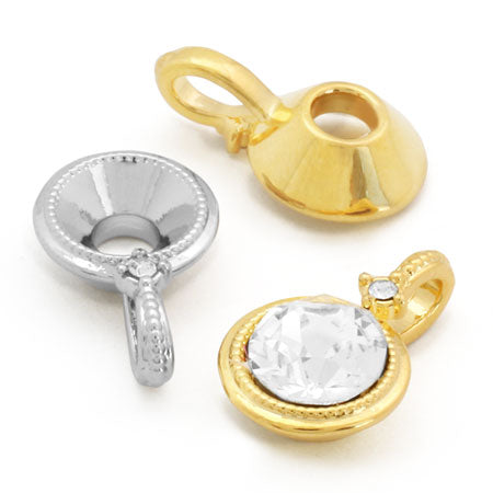 国産キャスト バチカン付石座 #1088 SS29(約6mm)用 ロジウムカラー