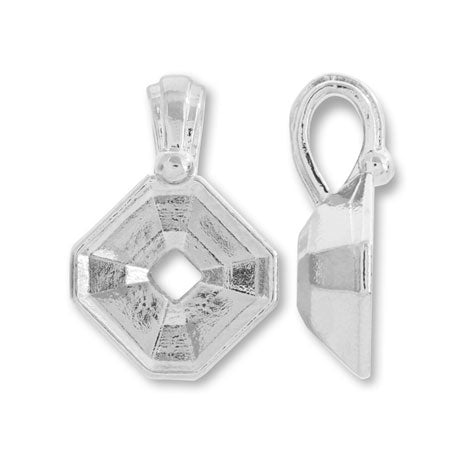 国産キャスト バチカン付石座 #4480 6mm用 ロジウムカラー