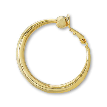 Light hoop earrings round gold