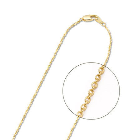 Chain necklace 225SRA (miniature board daruma) gold