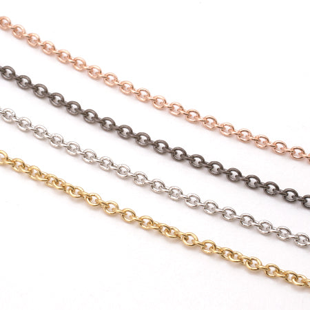 チェーンネックレス 225SRA(板ダルマ極小) ゴールド