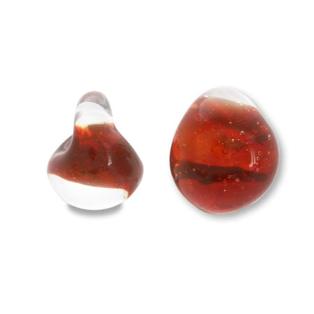 Teardrop beads Mystic Red