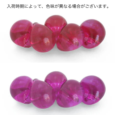 ティアドロップビーズ エキゾチックピンク