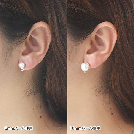 ステンレスピアス おわんカン付 ゴールド