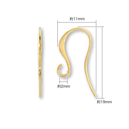 Design hook earrings basic rhodium color