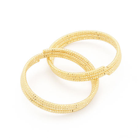 メタルリングパーツ ツイストコイルリング ロジウムカラー【アウトレット】