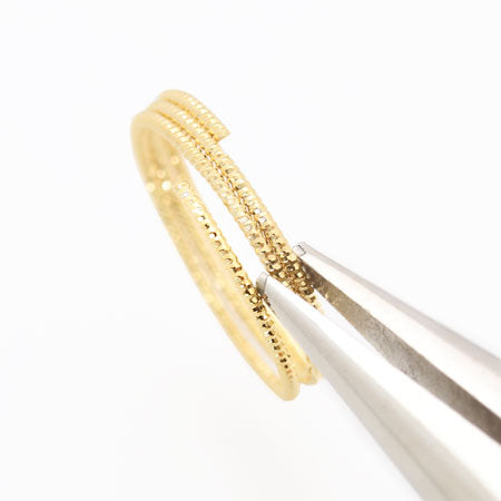 メタルリングパーツ ツイストコイルリング ロジウムカラー【アウトレット】