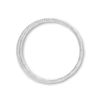 メタルリングパーツ ツイストコイルリング ロジウムカラー【アウトレット】