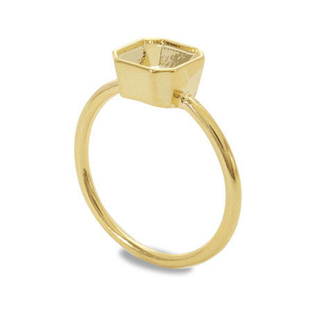 Ring stand with stone seat Octagon