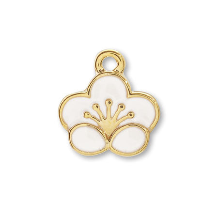 Charm Japanese style plum white/G