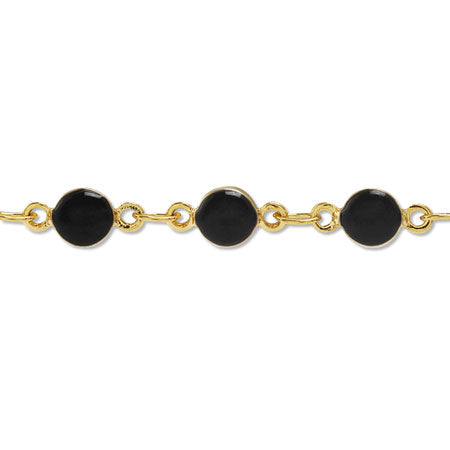 Design chain with round epoxy black/G