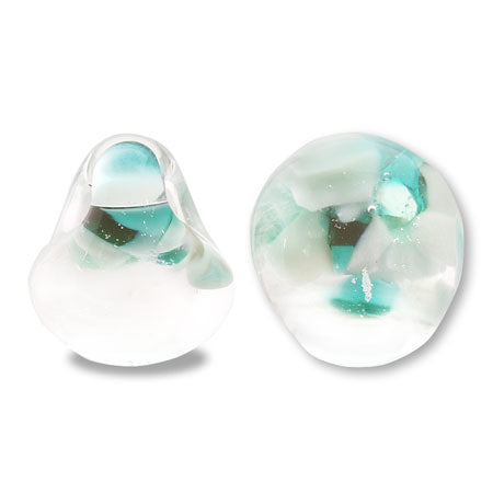 ティアドロップビーズ ミネラルグリーン