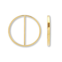 Resin frame round wall gold