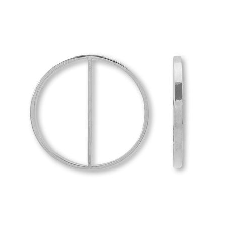 Resin frame round wall rhodium color