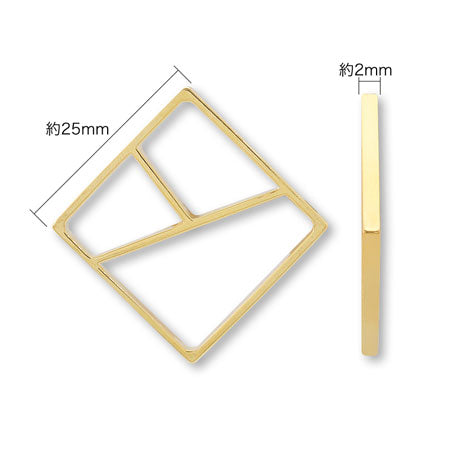 レジンフレーム スクエア ウォール ゴールド