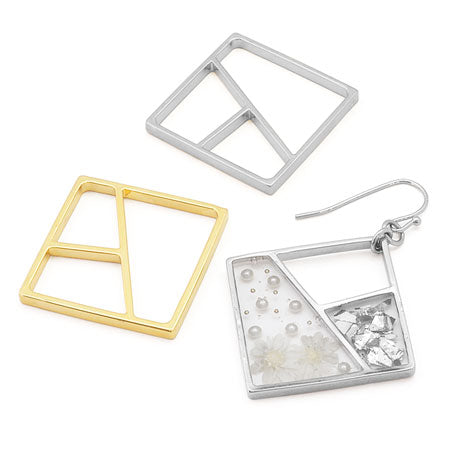 レジンフレーム スクエア ウォール ロジウムカラー