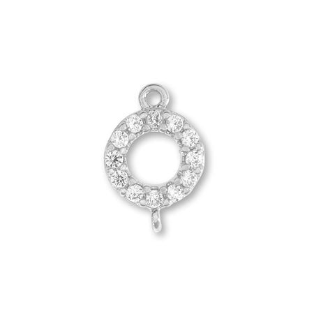 Charm cubic zirconia circle