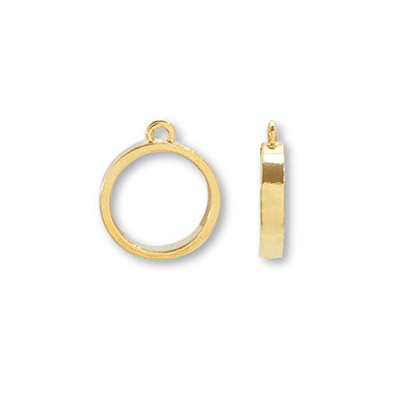 Resin frame round 1 ring gold
