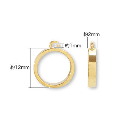 レジンフレーム ラウンド 1カン ゴールド