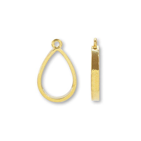 レジンフレーム ドロップ 1カン ゴールド