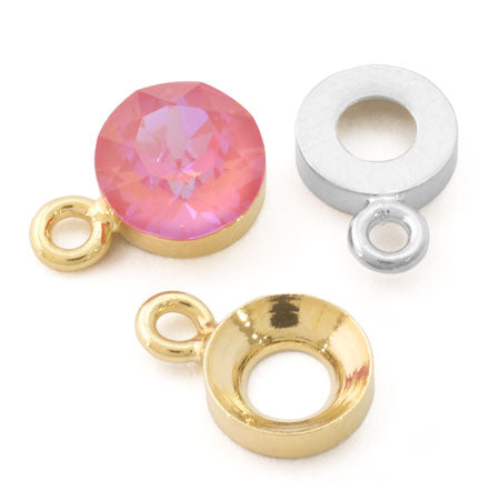 台座 1カン ラウンド 6-8mm用 ゴールド