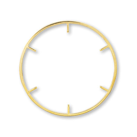 メタルリングパーツ芯立(内側6本) ゴールド【アウトレット】