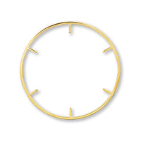 メタルリングパーツ芯立(内側6本) ゴールド【アウトレット】