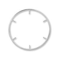 メタルリングパーツ芯立(内側6本) ロジウムカラー【アウトレット】