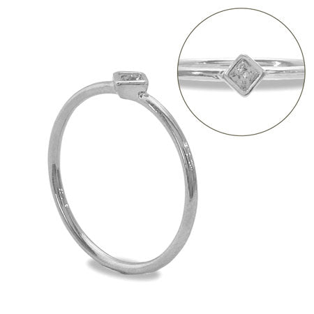 Ring stand with stone seat Square