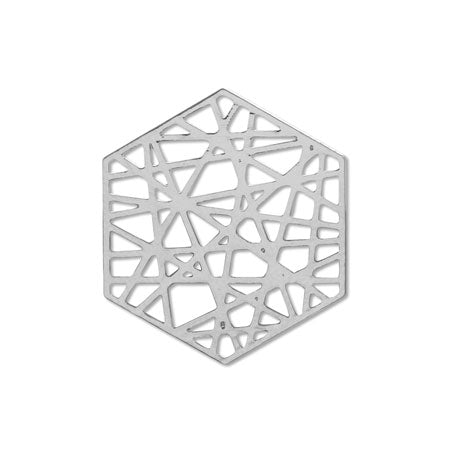 エッチングパーツ スカシ 和柄1 ロジウムカラー