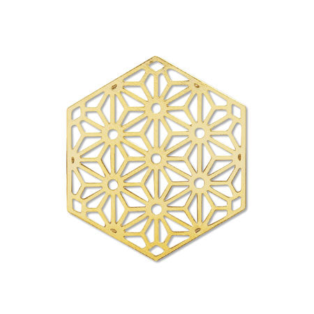 エッチングパーツ スカシ 和柄2 ゴールド