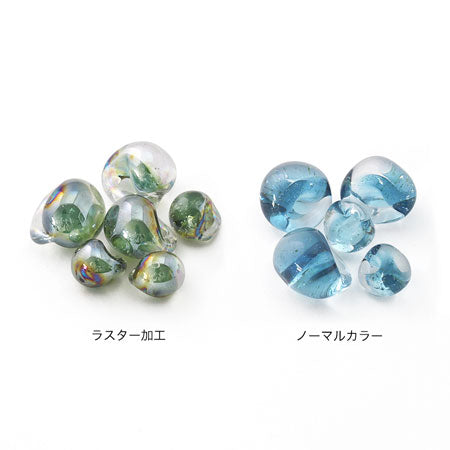 ティアドロップビーズ ブリリアントブルー