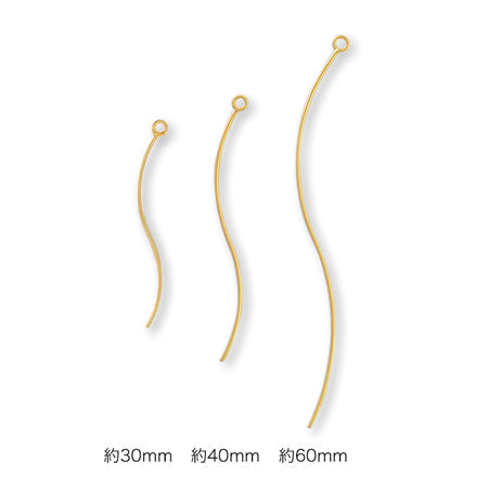 Metal stick round wire wave 1 ring gold
