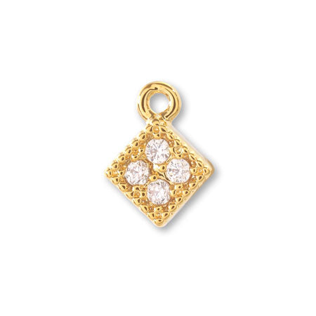 Cham Kuvic Zirconia, Squeer Gold.