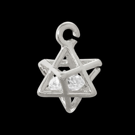 Cubic zirconia solid star