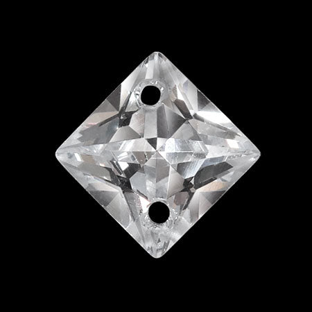 Cubic zirconia square 2 holes