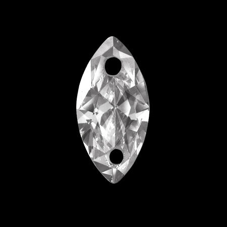 Cubic zirconia marquise 2 holes