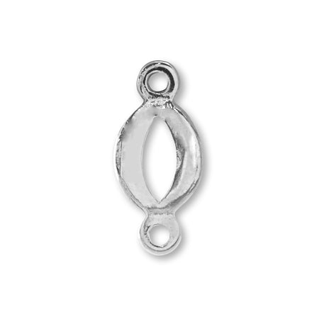 Joint parts oval frame rhodium