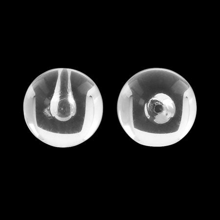 アクリル ドイツ製 丸 片穴 クリスタル【アウトレット】