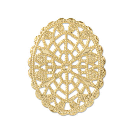 Ellipse scissors parts × 20mm gold