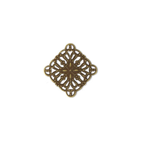 スカシパーツ 四角2 約12mm 金古美