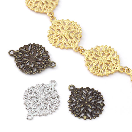 Press Charm Squash Round Gold