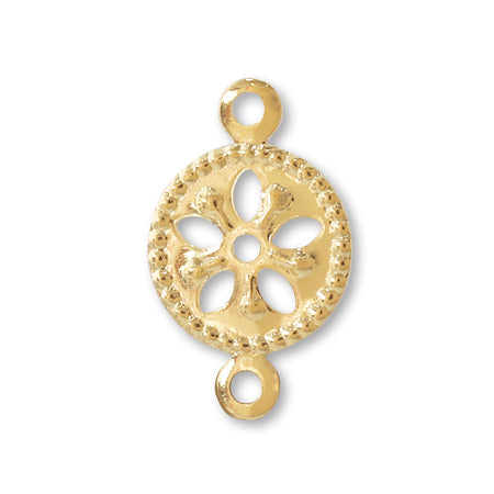 Joint parts round flower gold